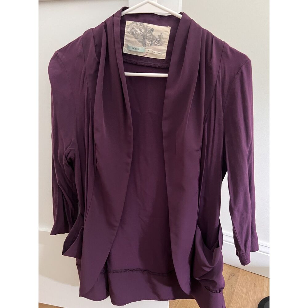 Women's Purple Kimchi Blue (Urban Outfitters) Size Medium Open Front Cardigan